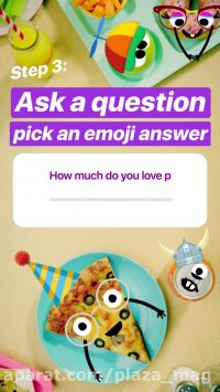 ایموجی اسلایدر در اینستاگرام