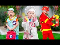 پنج کوچولو و بازی شغل های مختلف - کلیپ بچه گانه وانیا مانیا