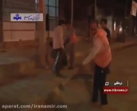 مردم در نرماشیر کرمان، یک شب تا صبح به جای پاکبان ها شهر را تمیز کردند