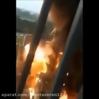 لحظه انفجار سایت هسته ای نطنز ..
