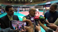 معاون امور مجلس ریاست جمهوری مهمان ویژه تمرین تیم ملی والیبال مردان