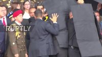 لحظه ترور ناموفق رئیس جمهور ونزوئلا