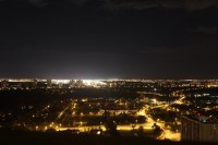Edmonton City Night Time-lapse at hotel (20 seconds)