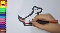 نقاشی سگ | نقاشی سگ برای کودکان | آموزش نقاشی سگ ساده و آسان