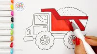 نقاشی کامیون | آموزش نقاشی ماشین کامیون | نقاشی برای کودکان
