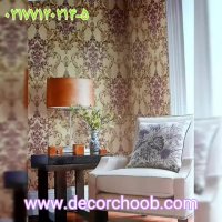 نمونه های کاغذ دیواری  لاکچری کار شده در منزل