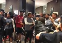 درگیری شدید پلیس مادرید با بازیکنان پرو