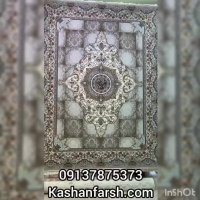 فرش کاشان طرح نیلوفر 700 شانه
