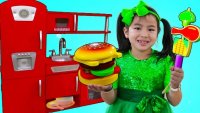 کارتون آشپزی دخترانه جدید : اسباب بازی بچه گانه آشپزخانه : باربیکیو - همبرگر - کاپ کیک و ...