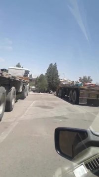 اعتصاب کامیون داران پایانه یزد