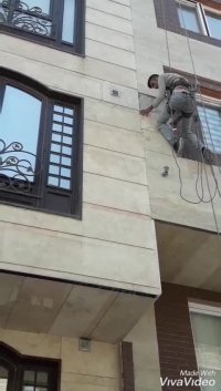 پیچ کاری سنگ نما,پیچ نمای ساختمان,بدون داربست