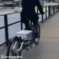 دوچرخه باری و شهری هر دو در یک دوچرخه