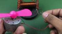 How to make free energy generator using magnet with fan dc motor and light bulb very easy at home