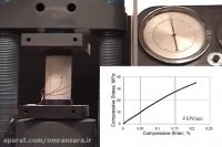 آزمایش مقاومت فشاری نمونه استوانه ای در سنین مختلف