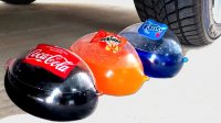 چالش له شدن وسایل زیر ماشین طولانی : کوکاکولا , فانتا , میراندا