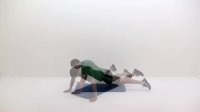 حرکات ورزشی در خانه پوش اپ Push Up, Single Leg Lv 1