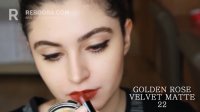 رژ لب مات مخملی گلدن رز - Golden Rose Velvet Matte Lipstick