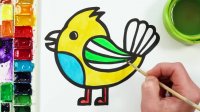 نقاشی آسان کودکان - نقاشی پرنده - آموزش نقاشی برای مدرسه