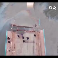 فروریختن یک پل در اوکراین و سقوط کامیون در رودخانه