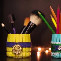 ساخت جامدادی با گیره لباس