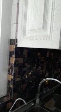 نمونه کار شده کاشی بین کابینتی برای کابینت های ممبران