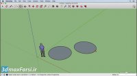 آموزش اسکچاپ معماری  SketchUp Drawing Ellipse tools