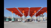 غلامحسینی 09300093935 طراح و سازنده پوشش اتوماتیک برزنتی حیاط