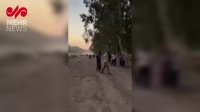 لحظاتی پس از انفجار در قصرشیرین