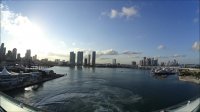 Time Lapse: Navigator of the seas leaving Miami 3 feb 2017