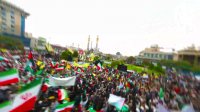 تصاویر بی نظیر هوایی از راهپیمایی 13 آبان مشهد مقدس 1402