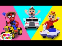 کارتون خمیر بازی قهرمانان کوچک : یادگیری شغل های مختلف : لوکا و السا