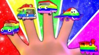 کارتون رنگ آمیزی ماشین ها : یادگیری رنگ ها به انگلیسی با انگشتان دست
