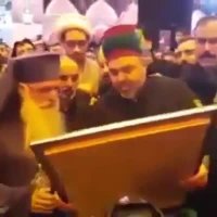 سجده اسقف اعظم گرجستان برابر عظمت امام حسین علیه السلام