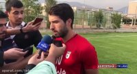صحبت کریم انصاری فرد در تمرین 15 مهر