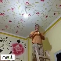 نقاشی بالای سقف دیوار  |nect.ir