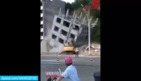 حادثه وحشتناک ریختن ساختمان بر سر کارگران