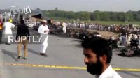 تصاویری از انفجار تانکر نفت در پاکستان