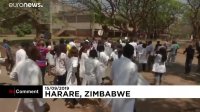راهپیمایی پزشکان معترض در زیمبابوه