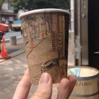 نقاشی روی لیوان