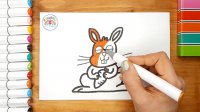 آموزش نقاشی خرگوش - آموزش نقاشی کودکان - نقاشی خرگوش برای کودکان