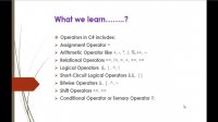 C# Beginner to advanced - Lesson 6 - Operators Part 2
