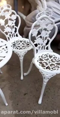 میزوصندلی گل رز