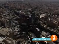 تصاویر هوایی از مراسم تشییع پیکر شهید حججی