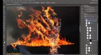 آموزش آتشین کردن دست با فتوشاپ