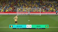 صحنه پنالتی  بازی PES 2018 - بلژیک و برزیل