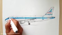 تایم لپس نقاشی  Airbus A319