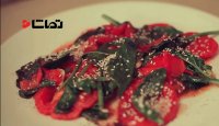 لذت آشپزی: سالاد رژیمی گوجه فرنگی سرخ شده با اسفناج