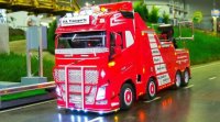 فیلم ماشین سنگین اسکانیا -  آتش نشانی - تریلی حمل تراکتور بزرگ