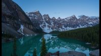 Banff Lake Moraine Sunrise Alpenglow Timelapse