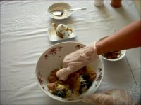 کوفته ریزه بادمجان و سویا Koofte bademjan va soya